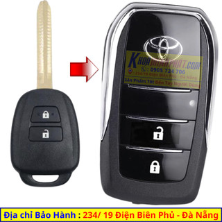 Vỏ Độ Chìa Khoá Gập xe Toyota Yaris, Vios đời 2015-2024 V703