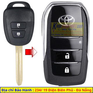 Vỏ Độ Gập Chìa Khoá Xe Toyota Vios đời 2015-2024 V703