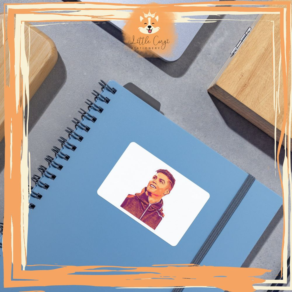 Set 50 sticker hình dán Christiano Ronaldo cầu thủ bóng đá dễ thương trang trí sổ tay, toploader, máy tính