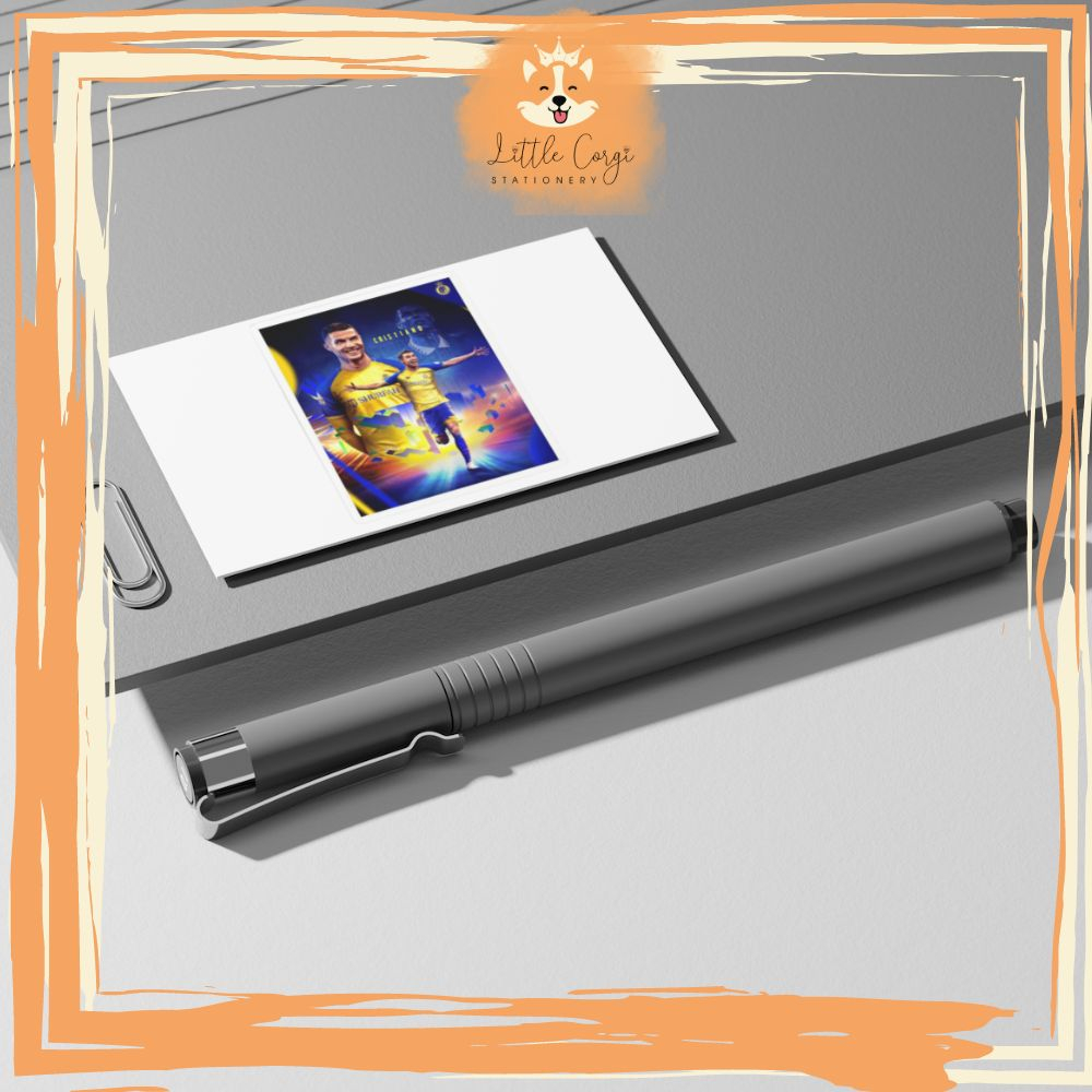 Set 50 sticker hình dán Christiano Ronaldo cầu thủ bóng đá dễ thương trang trí sổ tay, toploader, máy tính