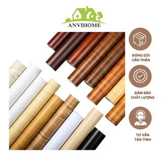 Giấy Decal ANVIHOME Khổ 1m2x0.5m Dán Tường Giả Vân Gỗ Dán Bàn Tủ Chống Nước Giá Rẻ