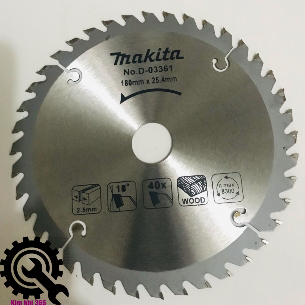 Lưỡi cưa, cắt gỗ makita 180mm