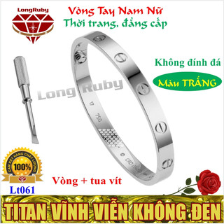LẮC TAY, VÒNG TAY NAM NỮ TITAN THỜI TRANG MÀU TRẮNG, VÀNG, HỒNG - Lt061B
