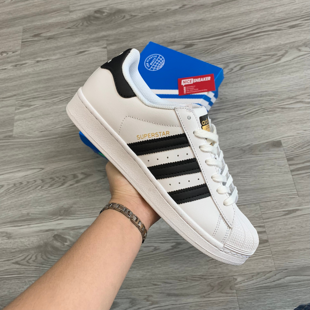 Giày Adidas Superstar White Black - Giày Thể Thao Adidas Sò Đen Trắng Full Box - NICE SNEAKER | Chất lượng siêu cấp