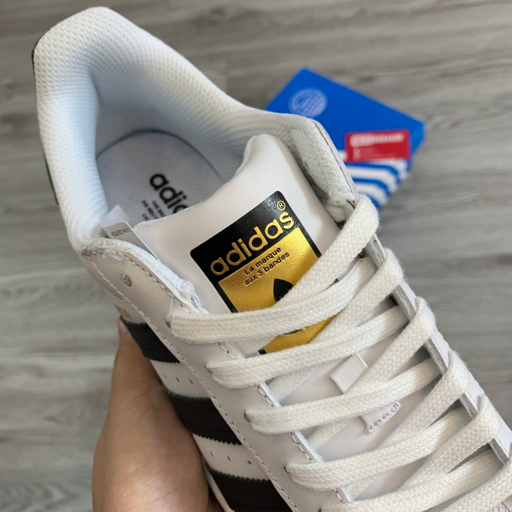 Giày Adidas Superstar White Black - Giày Thể Thao Adidas Sò Đen Trắng Full Box - NICE SNEAKER | Chất lượng siêu cấp