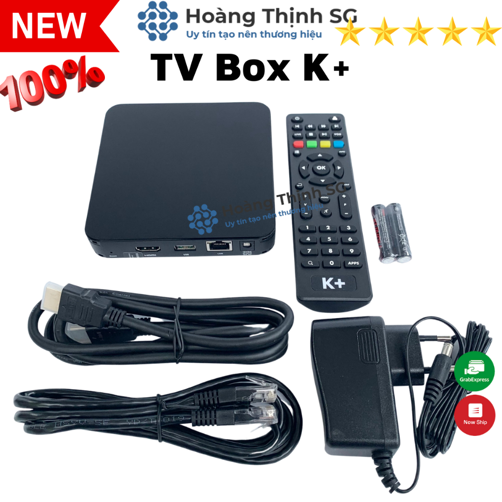 Tv box K+ xem qua wifi, internet không cần lắp đặt, tặng 2 tháng thuê bao K+ Premium+ xem full kênh