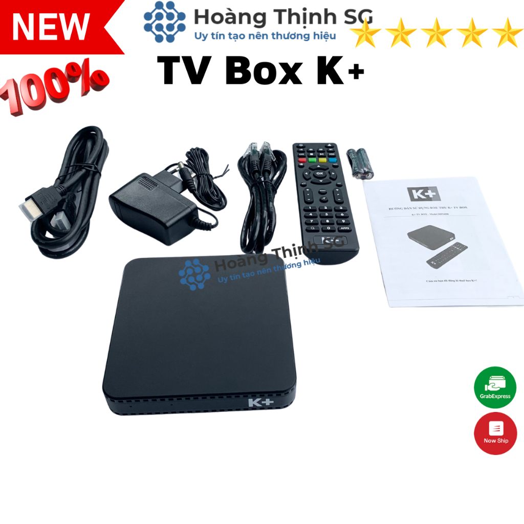 Tv box K+ xem qua wifi, internet không cần lắp đặt, tặng 2 tháng thuê bao K+ Premium+ xem full kênh