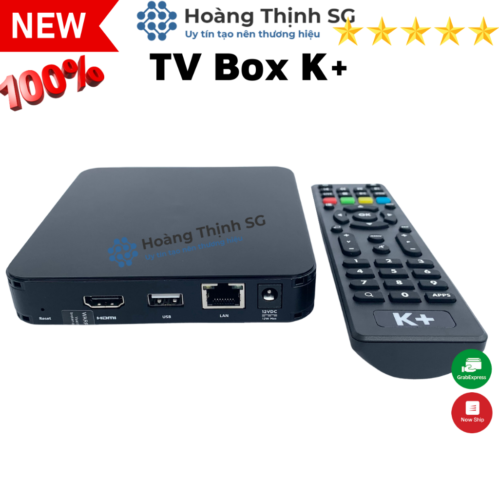 Tv box K+ xem qua wifi, internet không cần lắp đặt, tặng 2 tháng thuê bao K+ Premium+ xem full kênh