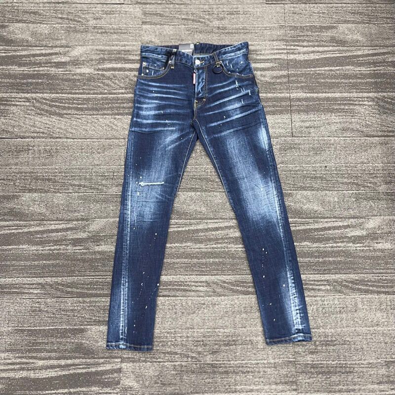 ⚡️[Hight Quality] Hàng Có Sẵn!! Quần Jeans Dsq.uar.ed2 Dsq2 Men’s Skater Màu Xanh Đậm - Hàng Loại 1 Form Size Chuẩn