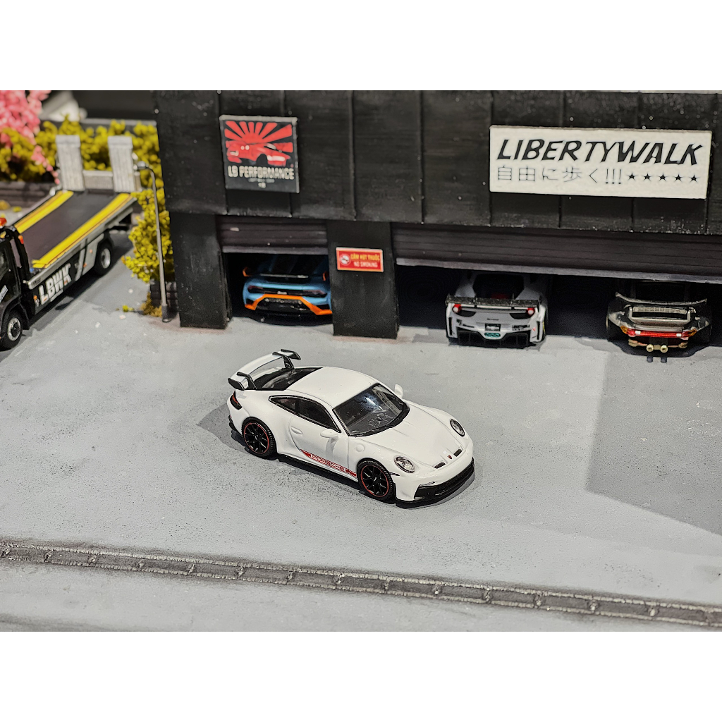 XE MÔ HÌNH PORSCHE 911 GT3,TỶ LỆ 1/64 MINIGT