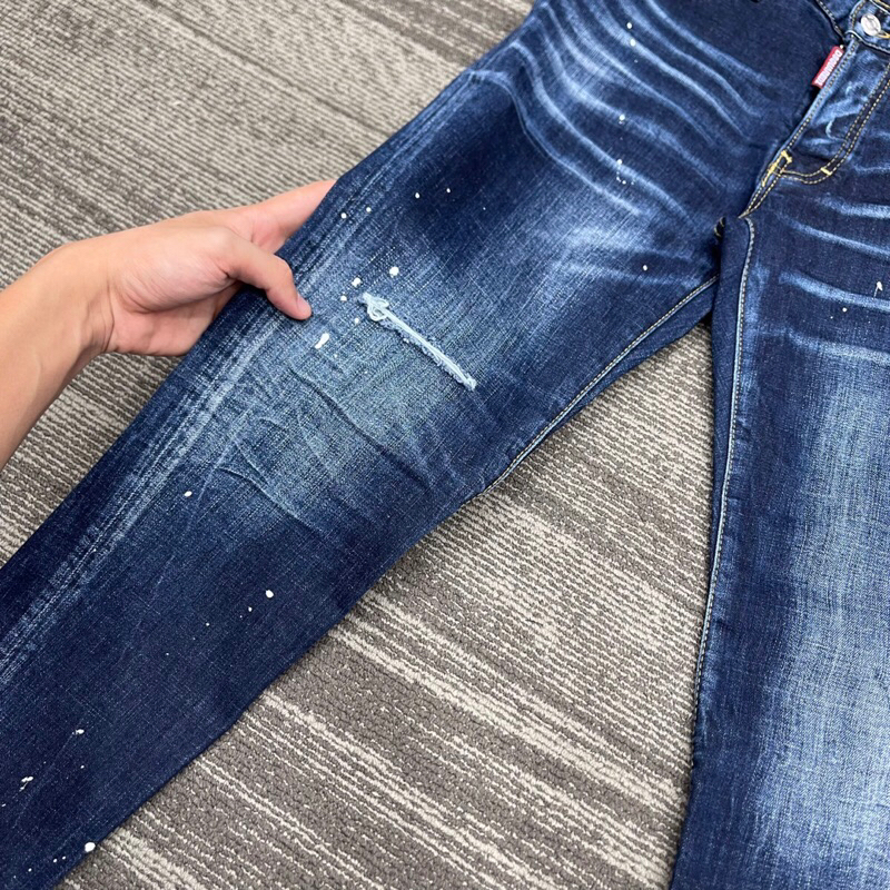 ⚡️[Hight Quality] Hàng Có Sẵn!! Quần Jeans Dsq.uar.ed2 Dsq2 Men’s Skater Màu Xanh Đậm - Hàng Loại 1 Form Size Chuẩn