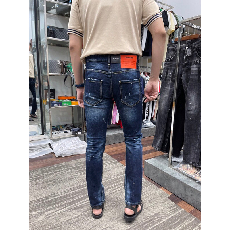 ⚡️[Hight Quality] Hàng Có Sẵn!! Quần Jeans Dsq.uar.ed2 Dsq2 Men’s Skater Màu Xanh Đậm - Hàng Loại 1 Form Size Chuẩn