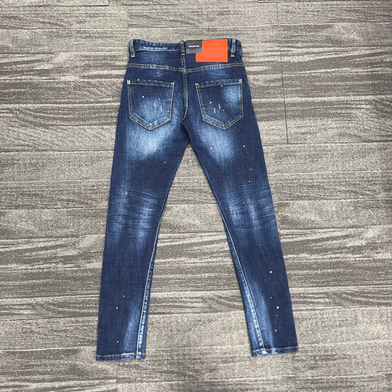 ⚡️[Hight Quality] Hàng Có Sẵn!! Quần Jeans Dsq.uar.ed2 Dsq2 Men’s Skater Màu Xanh Đậm - Hàng Loại 1 Form Size Chuẩn