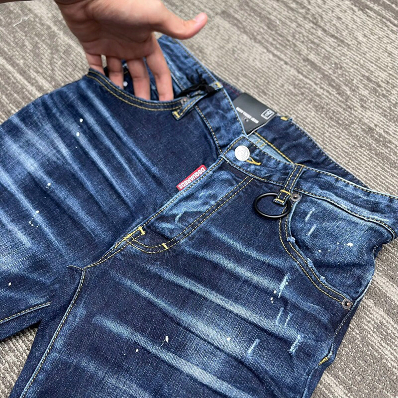 ⚡️[Hight Quality] Hàng Có Sẵn!! Quần Jeans Dsq.uar.ed2 Dsq2 Men’s Skater Màu Xanh Đậm - Hàng Loại 1 Form Size Chuẩn