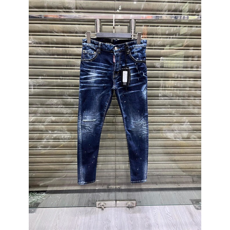 ⚡️[Hight Quality] Hàng Có Sẵn!! Quần Jeans Dsq.uar.ed2 Dsq2 Men’s Skater Màu Xanh Đậm - Hàng Loại 1 Form Size Chuẩn