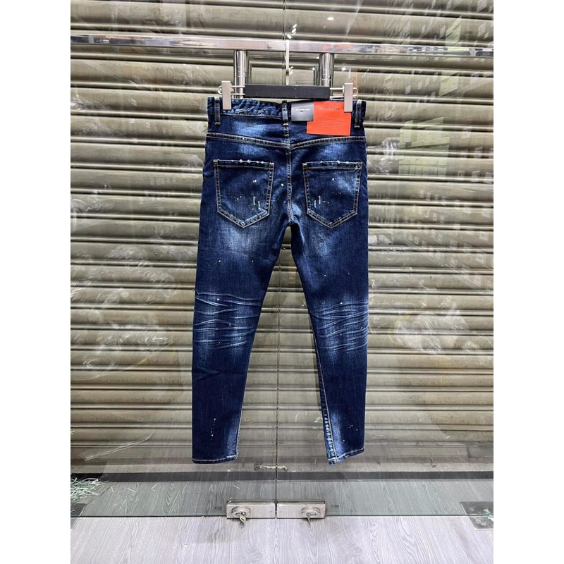 ⚡️[Hight Quality] Hàng Có Sẵn!! Quần Jeans Dsq.uar.ed2 Dsq2 Men’s Skater Màu Xanh Đậm - Hàng Loại 1 Form Size Chuẩn