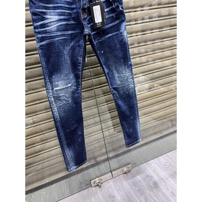 ⚡️[Hight Quality] Hàng Có Sẵn!! Quần Jeans Dsq.uar.ed2 Dsq2 Men’s Skater Màu Xanh Đậm - Hàng Loại 1 Form Size Chuẩn