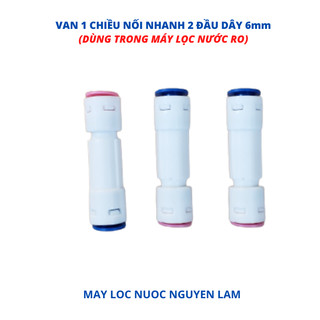Van Một Chiều Máy Lọc Nước RO - (Loại Nối Nhanh 2 Đầu Dây 6mm)