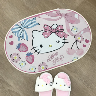 Thảm chùi chân chống trượt Hello Kitty - Doraemon
