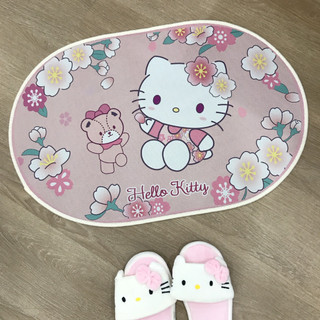 Thảm chùi chân chống trượt Hello Kitty - Doraemon