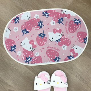 Thảm chùi chân chống trượt Hello Kitty - Doraemon