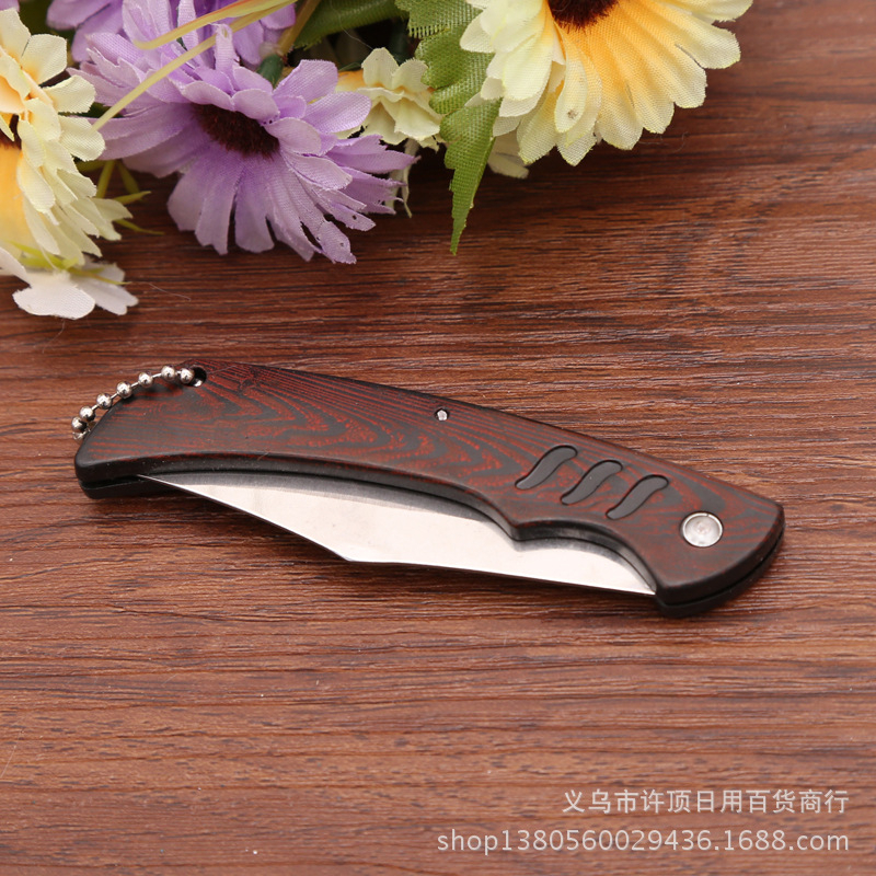 Dao gấp mini có móc treo cắm trại