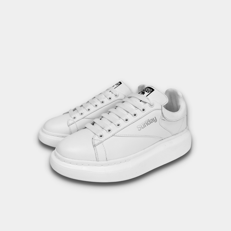 Giày Thể Thao Sneaker Nam Nữ Unisex Second Sunday Chunky Modernize Leather Đế Tăng Chiều Cao 4cm SK13