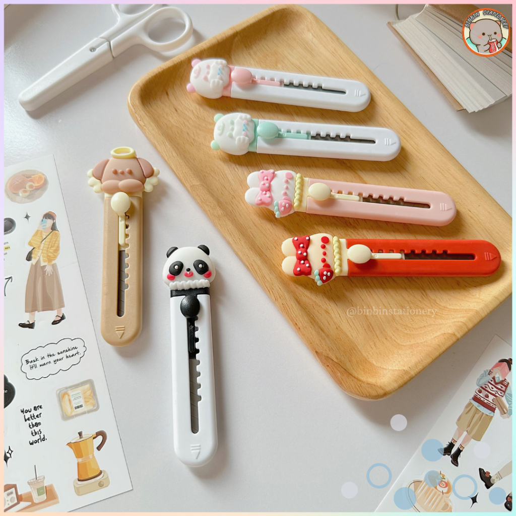 Dao rọc giấy thú cưng ngộ nghĩnh, có thể thu gọn DRG03