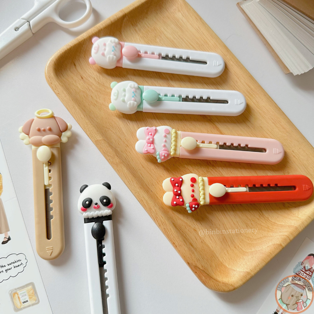 Dao rọc giấy thú cưng ngộ nghĩnh, có thể thu gọn DRG03