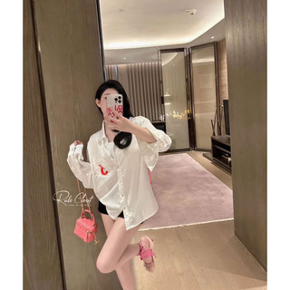 Sơ mi lụa Cha.Nel lưng số 5 loại 1