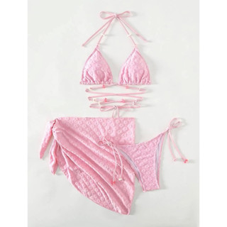 Set Bikini 3 Mảnh Buộc Dây Quanh Eo