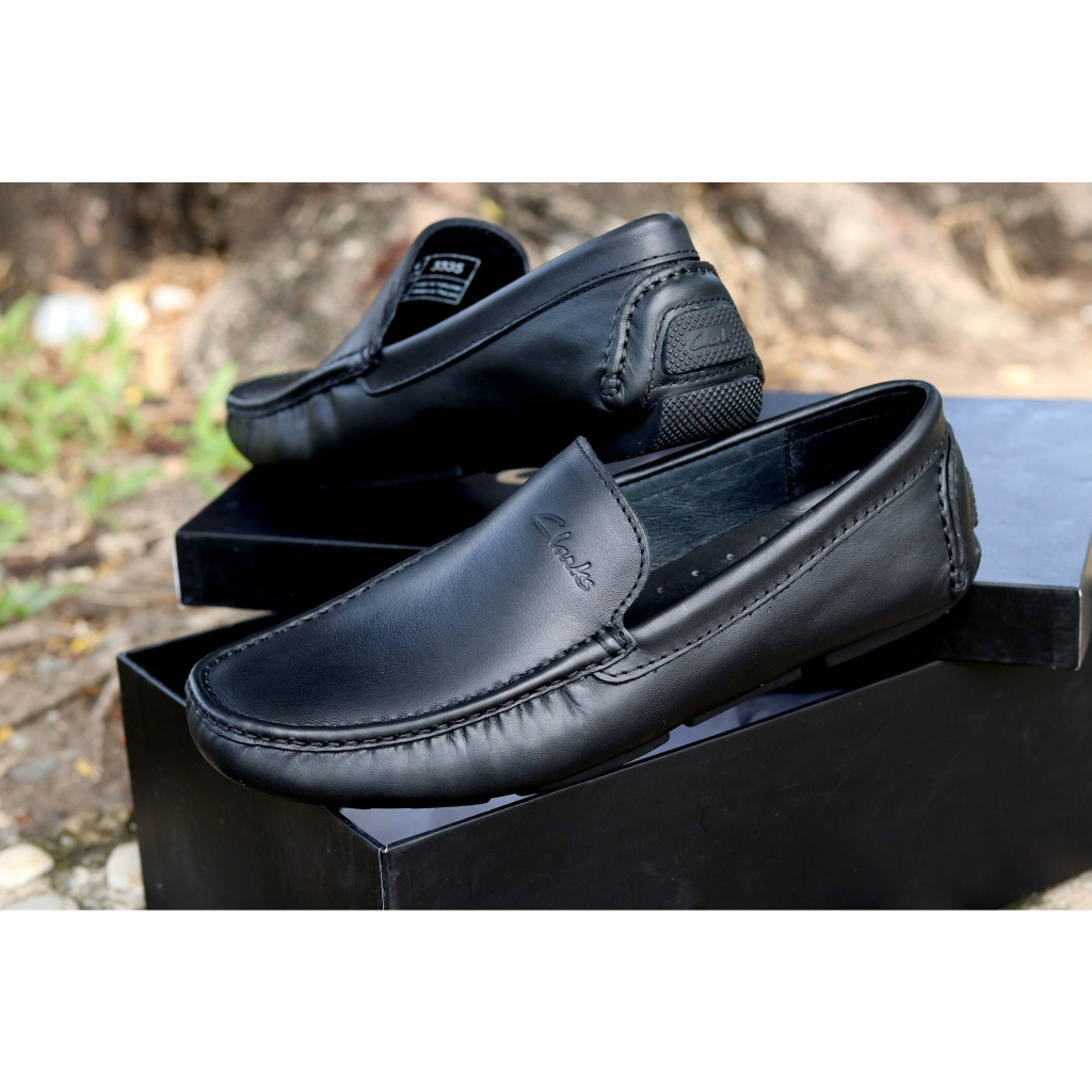 Giày lười da bò CLARKS nhập khẩu Thái Lan chính hãng, da bò thật 100%, FULLBOX, bảo hành 2 năm