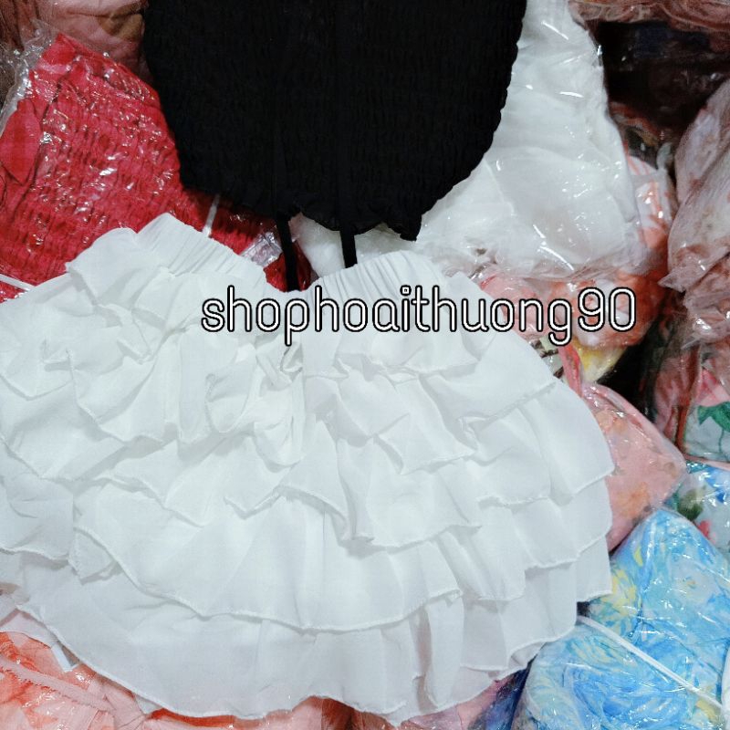 Set váy tầng áo nhún hot siêu đẹp ( chuẩn hình )