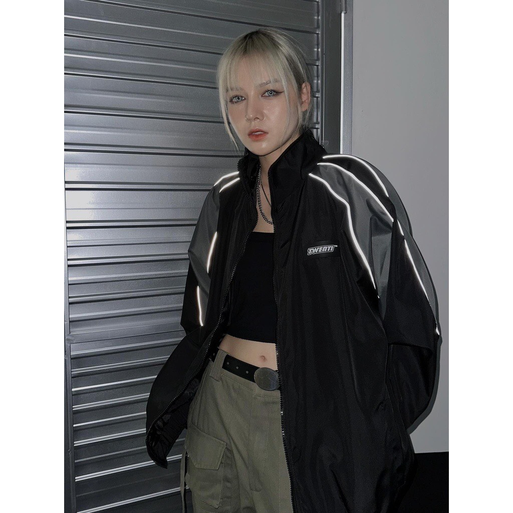 Áo Khoác Dù Local Brand TWENTI Viền Phản Quang Năng Động 2 lớp dày dặn siêu hót cao cấp Gem_store 909