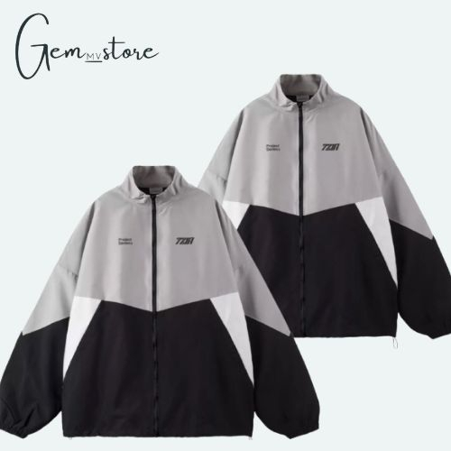 Áo khoác dù 7ZIA 2 màu phối cơ bản , chất dày dặn siêu xịn xò hàng chuẩn chính hãng GEM_store 902