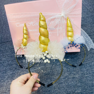 Băng đô Unicorn bờm cài tóc Sừng ngựa Pony Handmade cho bé gái - Mẹ Tê Tê