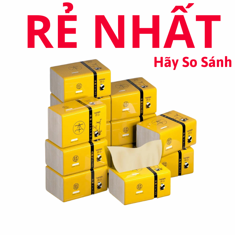 Giấy ăn gấu trúc, thùng 30 gói rút, giấy ăn cao cấp