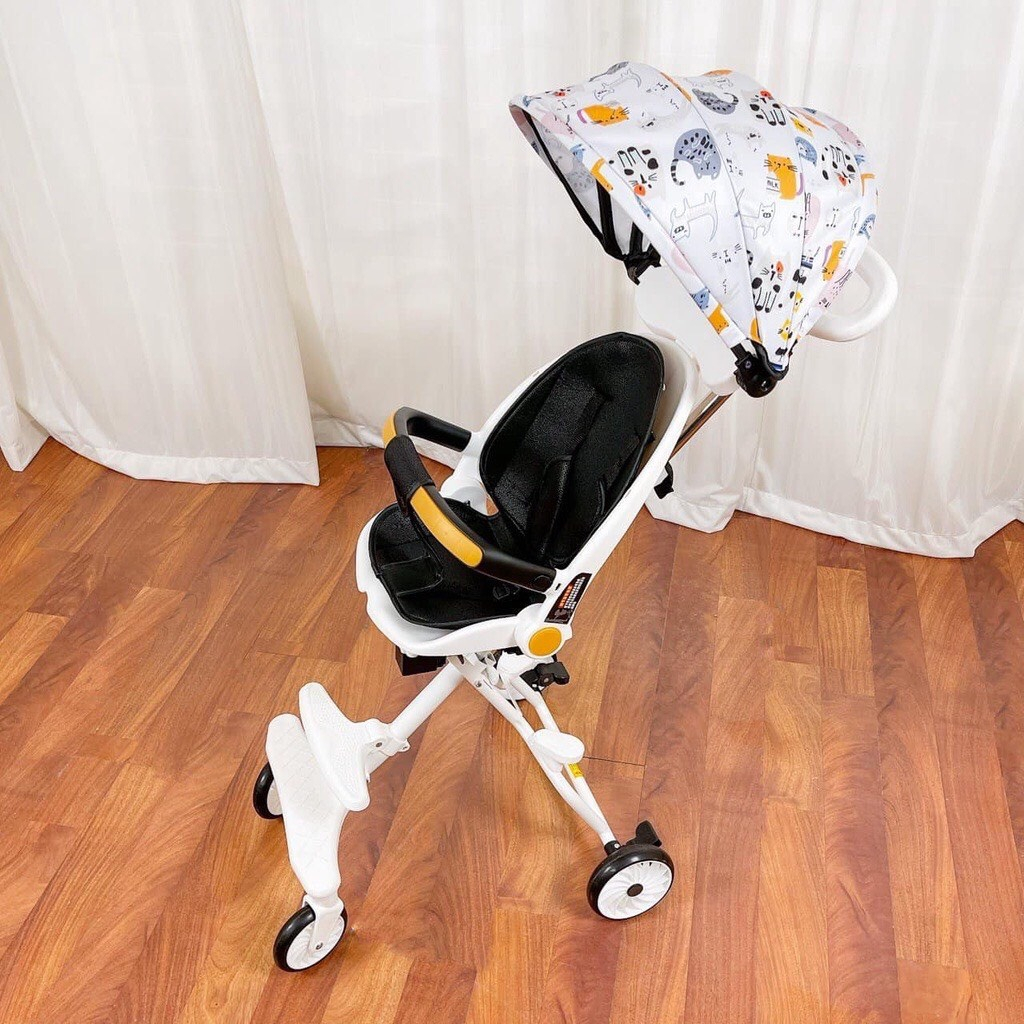 😍😍😍Xe đẩy gấp gọn xoay chiều M8- đảo chiều được