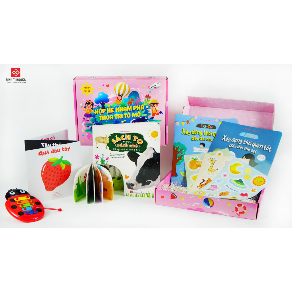 Sách - Hộp Hè Khám Phá, Thỏa Trí Tò Mò – Mở Ra Thấy Mùa Hè - Quà cho trẻ 0 - 3 tuổi – Đinh Tị Books