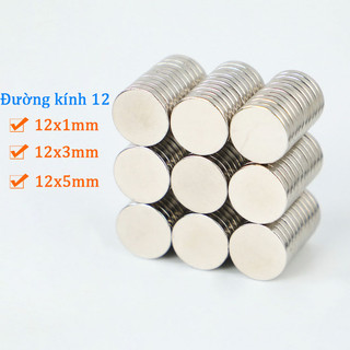 Nam châm 12x1mm, 12x3mm, 122x5mm nam châm tròn