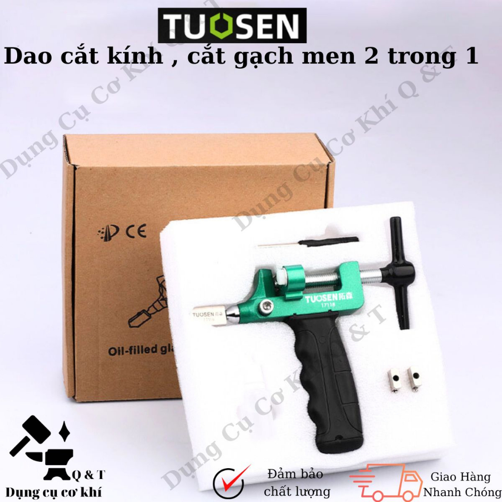 Dao cắt kính, Cắt gạch men đa năng chất liệu hợp kim nhôm hàng chính hãng TOUSEN tiện lợi