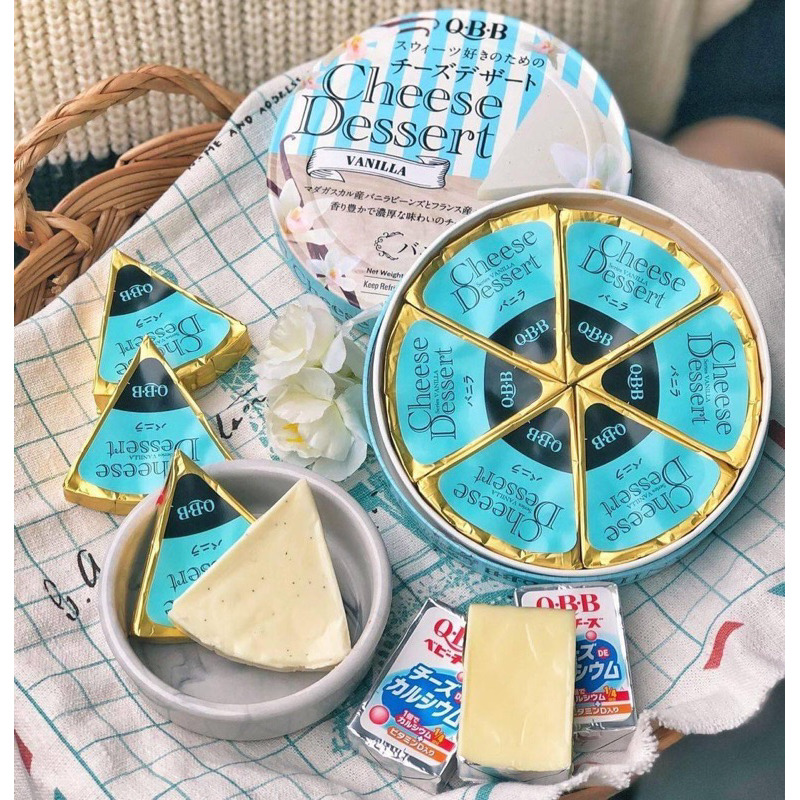 Phô mai QBB Nhật Bản cho bé từ 10 tháng, Phô mai cung cấp canxi vị trái cây tươi ngon cho bé hộp 6 Viên
