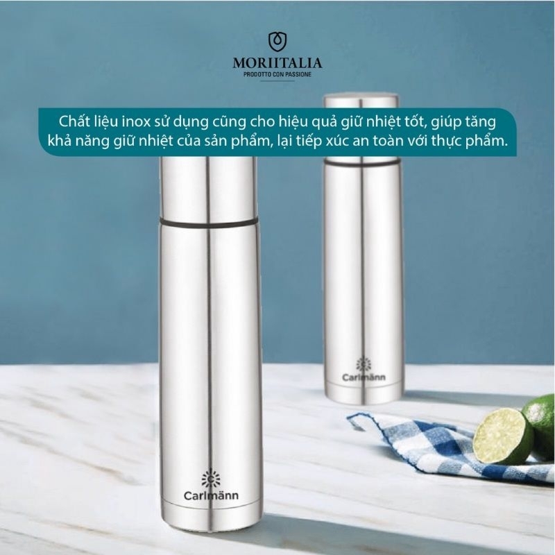 Bình giữ nhiệt Inox 304 Elmich 750ml/Carlmann 500ml/Sunhouse 450ml