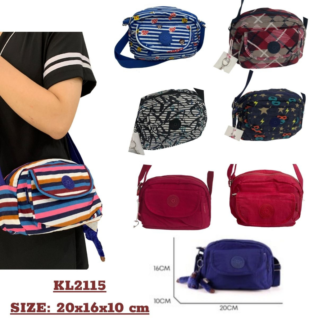 Túi vải đeo chéo nữ mini đựng điện thoại ví đẹp Kipling KL2115 SANTA STORE thời trang cao cấp giá rẻ nhiều ngăn xinh xắn
