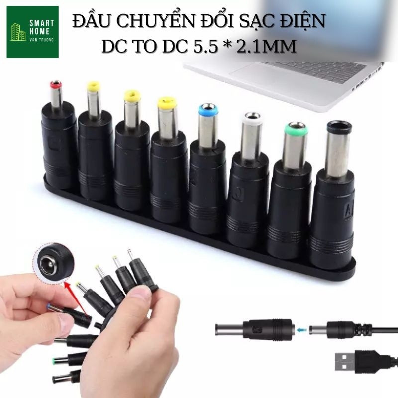 1 chiếc đầu chuyển đổi Jack rắc nguồn DC 5.5x2.1 ra 2.5x0.7 3.5x1.1 3.5x1.35 4.0x1.7 4.0x1.35 4.8x1.7 5.5x1. 7 6.3x3.0
