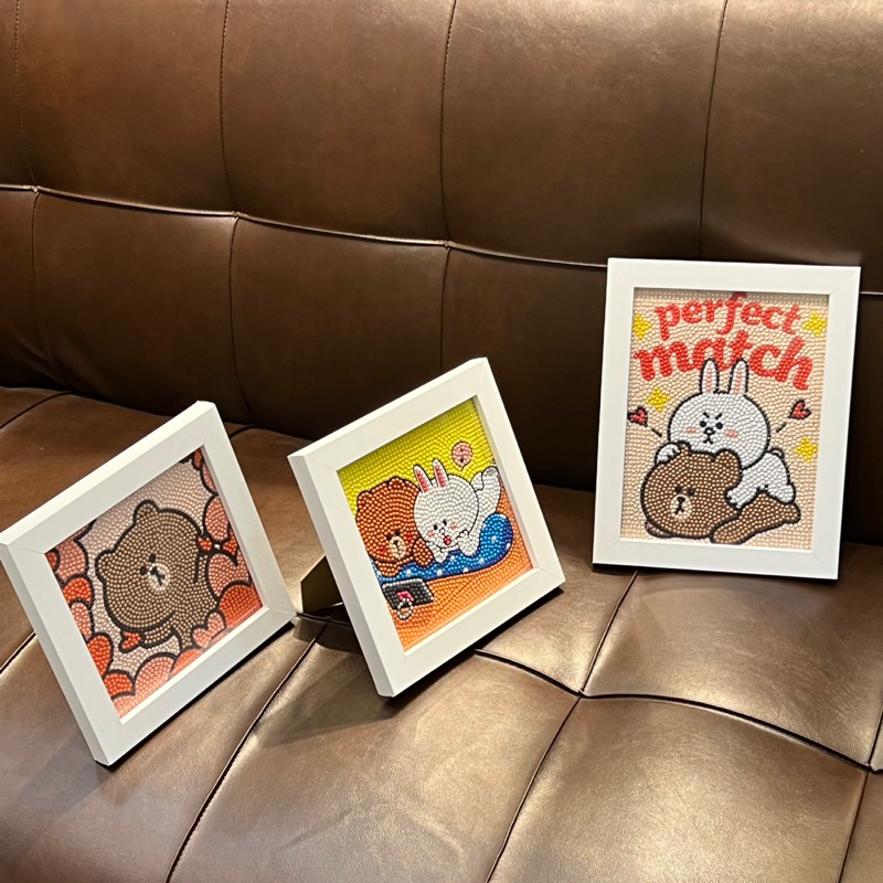 Tranh cườm DIY Gấu Thỏ