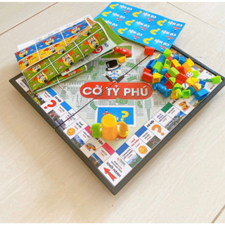 Cờ Tỷ Phú - Bàn Cờ Nhựa Lớn 42x42 cm (Sato038) Made in Việt Nam