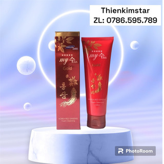 Sữa rửa mặt hồng sâm đỏ My Gold Korea Red Ginseng Foam Cleanser 130ml