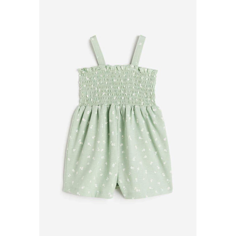 jumpsuit cotton xanh mint bé gai