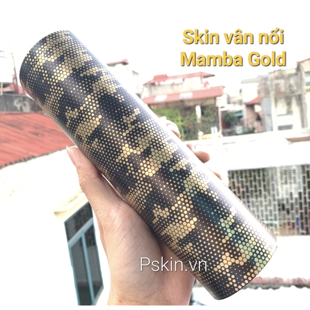 Phôi dán Skin vân nổi Mamba luôn độc đáo